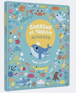 Album cherche et trouve - tous à l'océan des éditions Auzou : idéal pour apprendre à compter et à dénombrer en maternelle