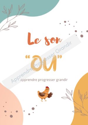 apprendre à lire le son OU - fichier téléchargeable - apprendre progresser grandir